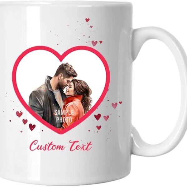 Idee regalo anniversario personalizzato tazza matrimonio regalo anniversario per lui con foto su nome coppia regalo lei mug personalizzati
