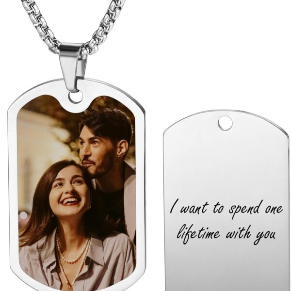 Idee regalo ciondolo personalizzati san valentino ciondoli con foto scritta nome frase per lui lei uomo donna coppia regali personalizzati ciondolo