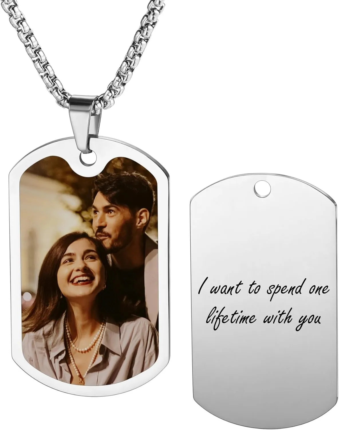 Idee regalo ciondolo personalizzati san valentino ciondoli con foto scritta nome frase per lui lei uomo donna coppia regali personalizzati ciondolo