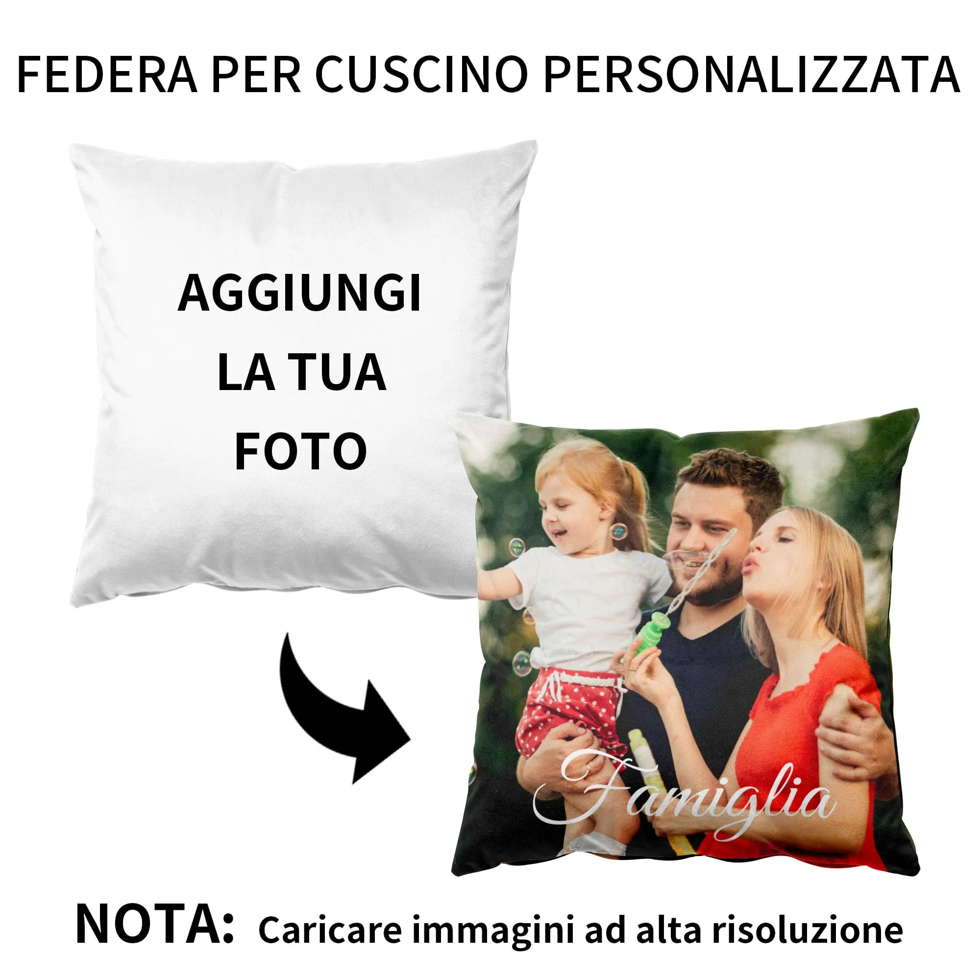Idee regalo cuscino personalizzato amazon amore cuore personalizzato con foto scritta nome frase iniziali logo per lui lei uomo donna