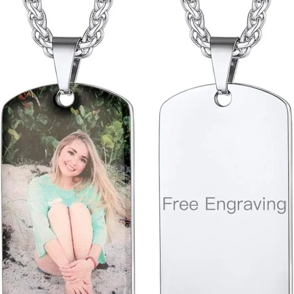 Idee regalo medaglione personalizzato san valentino con foto scritta nome frase per lui lei uomo donna coppia regali personalizzati medaglione innamorati