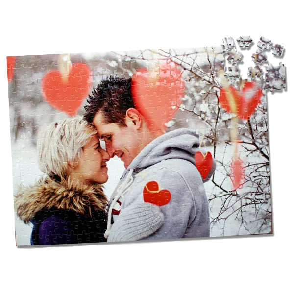 Idee regalo puzzle personalizado san valentin con foto scritta nome frase per lui lei uomo donna coppia amaro puzzle foto regali personalizzati