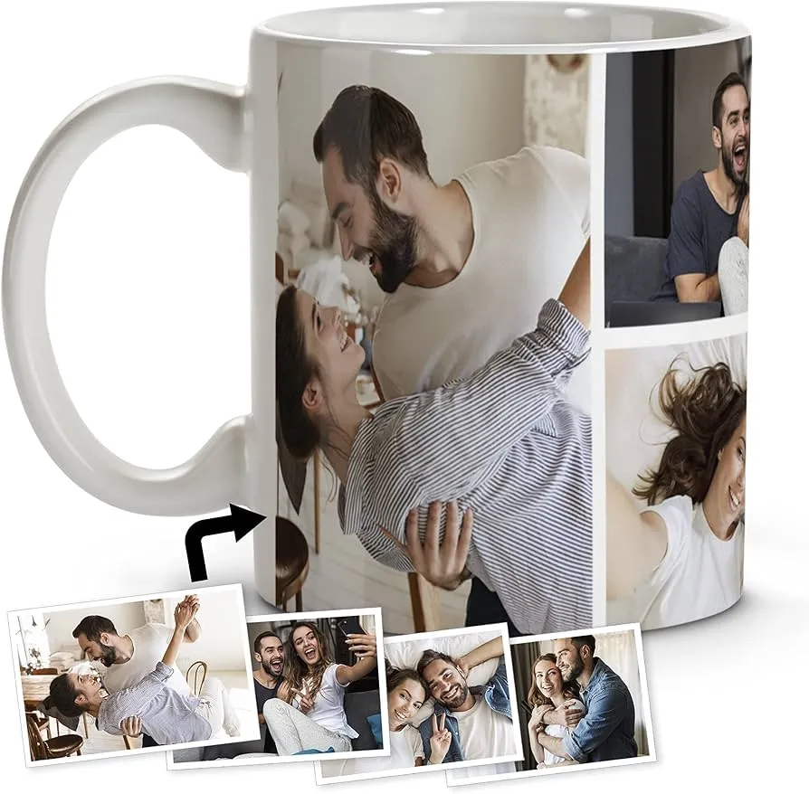 Idee regali tazza personalizzate ceramica su stampa con foto scritte nome tazza da caffè mug personalizzata creare magica smaltate cucchiaio