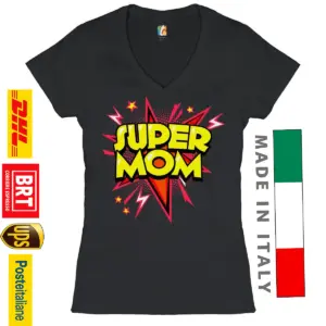 Maglietta Super Mamma Personalizzata Novità
