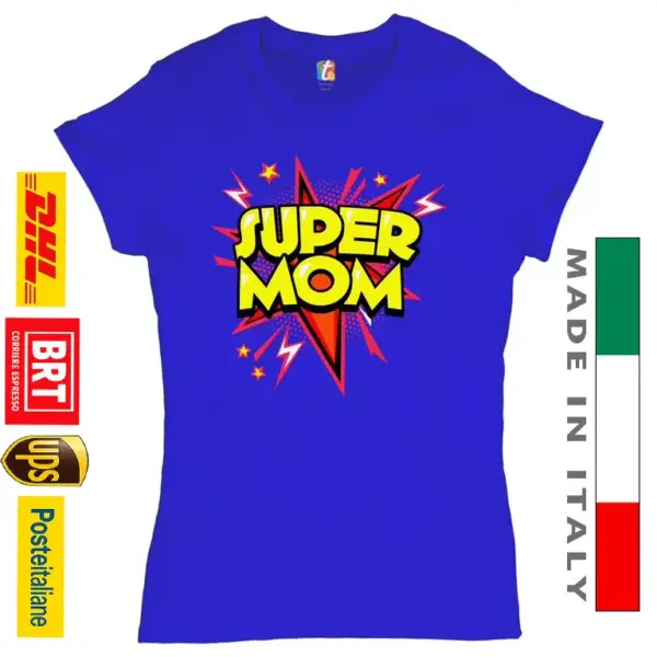 amazon Idee regalo maglietta super mamma personalizzata uniche originali festa della mamma con foto logo stampa scritta nome frase consegna veloce