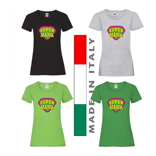 amazon Idee regalo t shirt super mamma personalizzata originali festa della mamma con foto logo stampa scritta nome frase consegna veloce