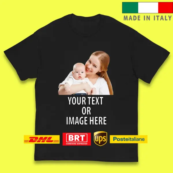 Maglia mamma e figlia coordinata t shirt magliette personalizzate mamma con foto logo stampa scritta nome frase festa della mamma Consegna Veloce