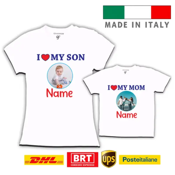amazon mamma Magliette personalizzate mamma e figlio economiche t shirt magliette personalizzate mamma con foto logo stampa scritta nome festa della mamma