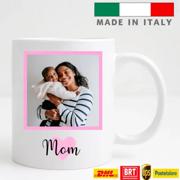 amazon mamma tazza con foto mamma con nome logo stampa foto scritta frase festa mamma personalizzata tazza mug consegna veloce