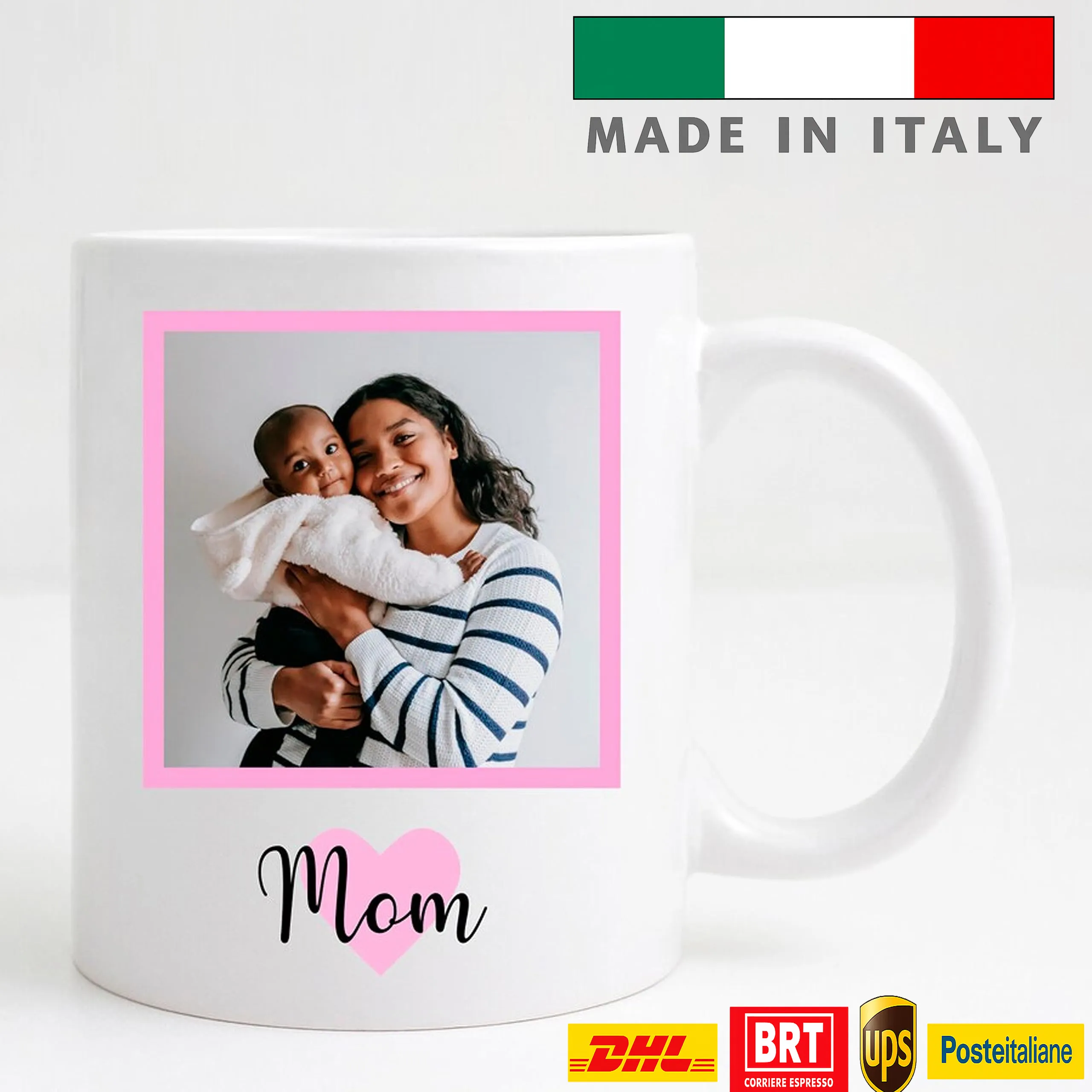 amazon mamma tazza con foto mamma con nome logo stampa foto scritta frase festa mamma personalizzata tazza mug consegna veloce