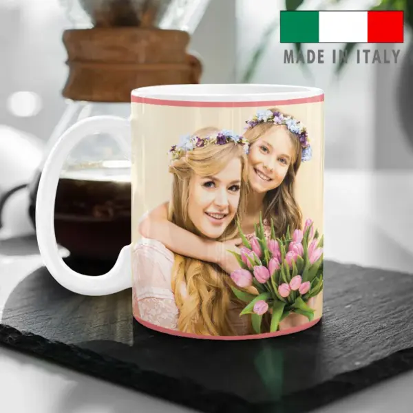 tazza con foto mamma con nome logo stampa foto scritta frase festa mamma personalizzata tazza mug consegna veloce