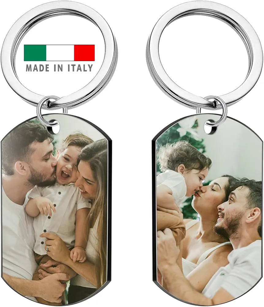 Portachiavi mamma personalizzato con foto logo stampa scritta nome frase per mamma festa della mamma amazon consegna veloce 24 ore subito