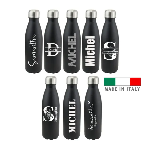 amazon Borracce personalizzate novità con foto logo stampa scritta nome frase festa della mamma borracce acciaio inox termica metallo personalizzata