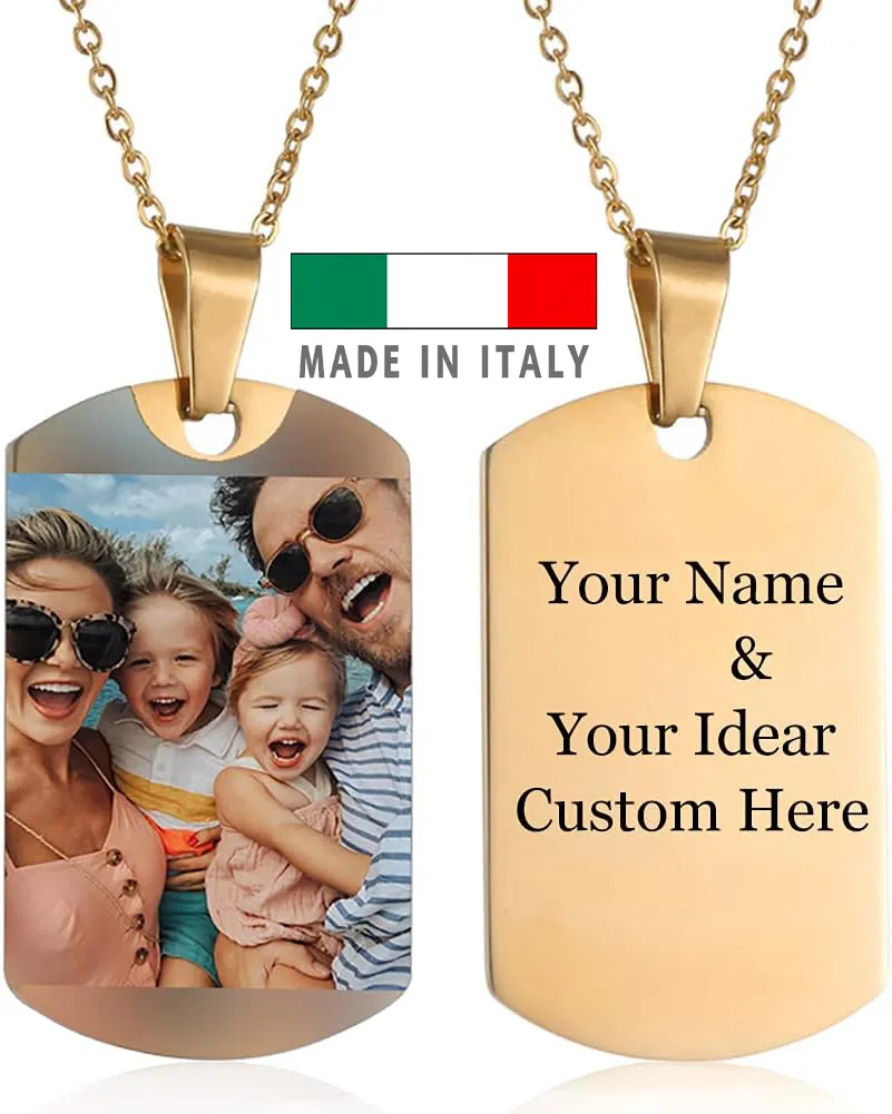 amazon Ciondolo Personalizzato Mamma con foto logo stampa scritta nome frase per mamma ciondolo festa della mamma novità consegna veloce