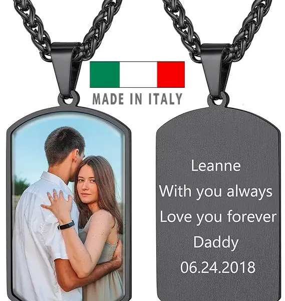 amazon Ciondolo Personalizzato Mamma con foto logo stampa scritta nome frase per mamma ciondolo festa della mamma subito consegna veloce