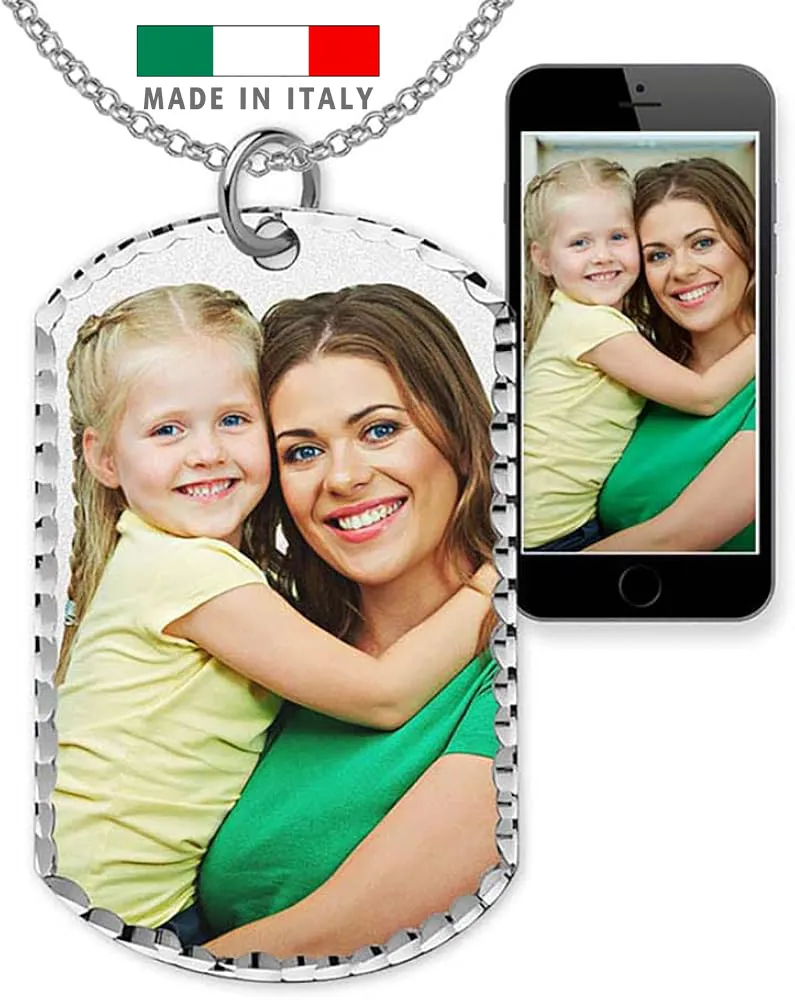 amazon Ciondolo mamma personalizzato con foto logo stampa scritta nome frase per mamma ciondolo festa della mamma consegna veloce