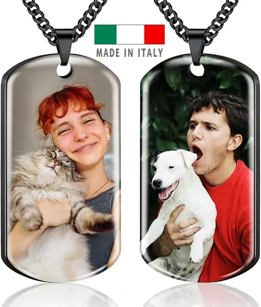 amazon Ciondolo personalizzato 24 ore consegna veloce con foto scritta nome frase lei donna coppia mamma regali compleanno anniversario matrimonio