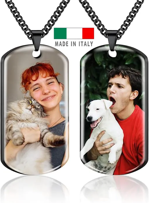 amazon Ciondolo personalizzato 24 ore consegna veloce con foto scritta nome frase lei donna coppia mamma regali compleanno anniversario matrimonio