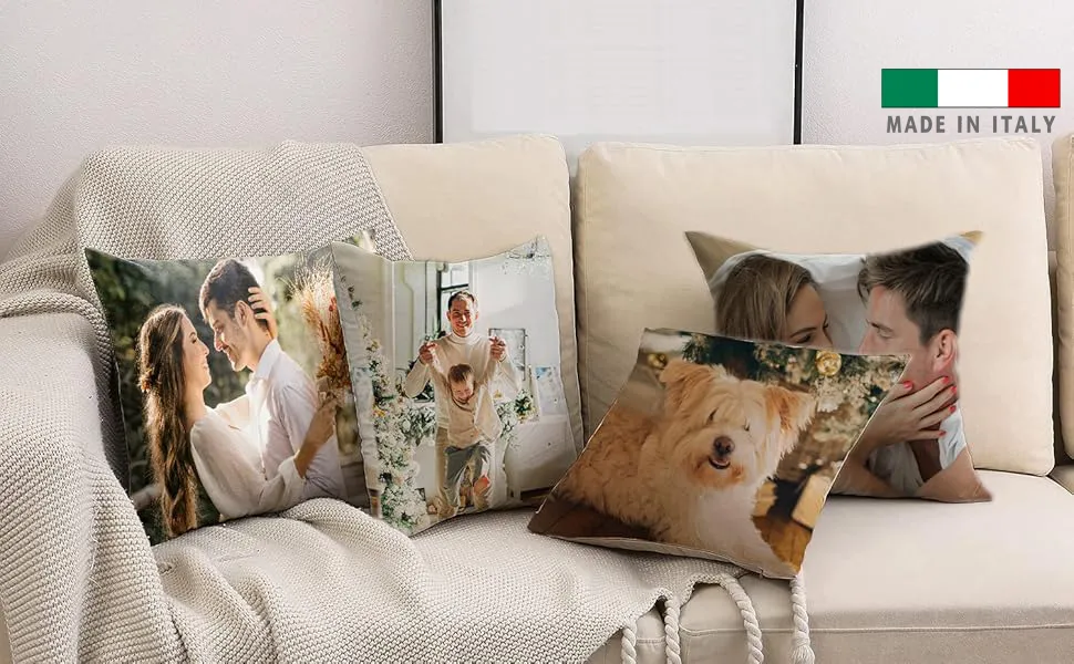 amazon Cuscini Arredo personalizzati con foto logo stampa scritta nome frase personalizzati cuscini arredo consegna veloce subito