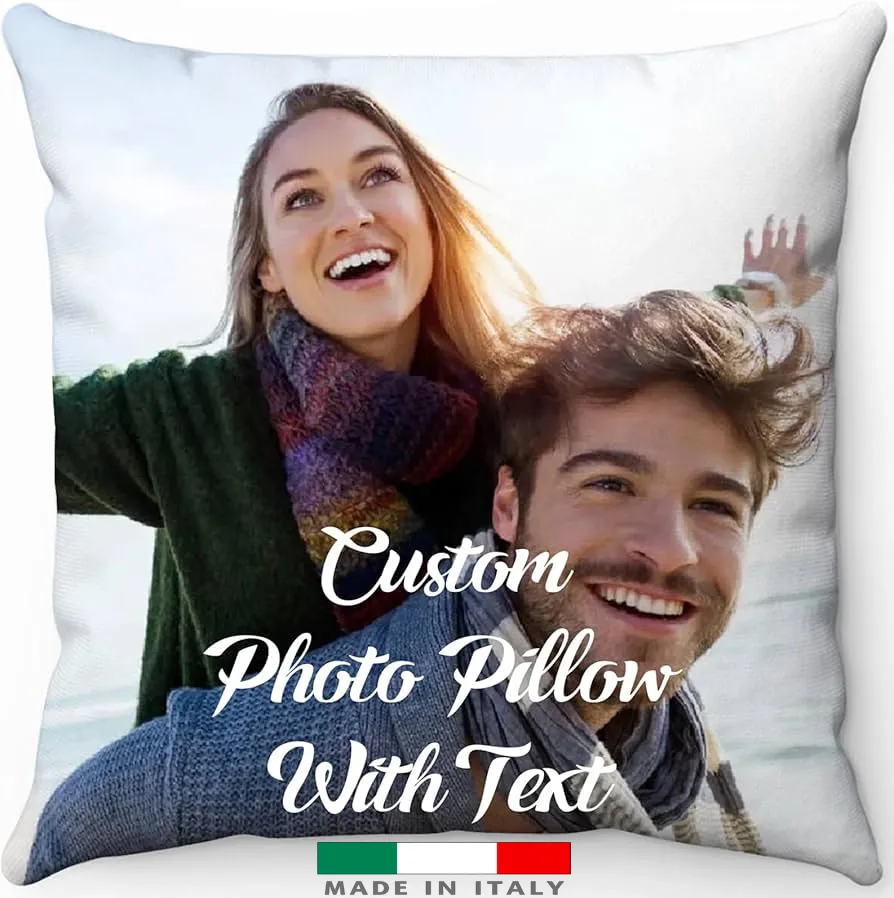amazon Cuscini personalizzati con foto logo stampa scritta nome frase per lui lei uomo donna coppia mamma pappa cuscini amazon personalizzati amazon originali consegna veloce