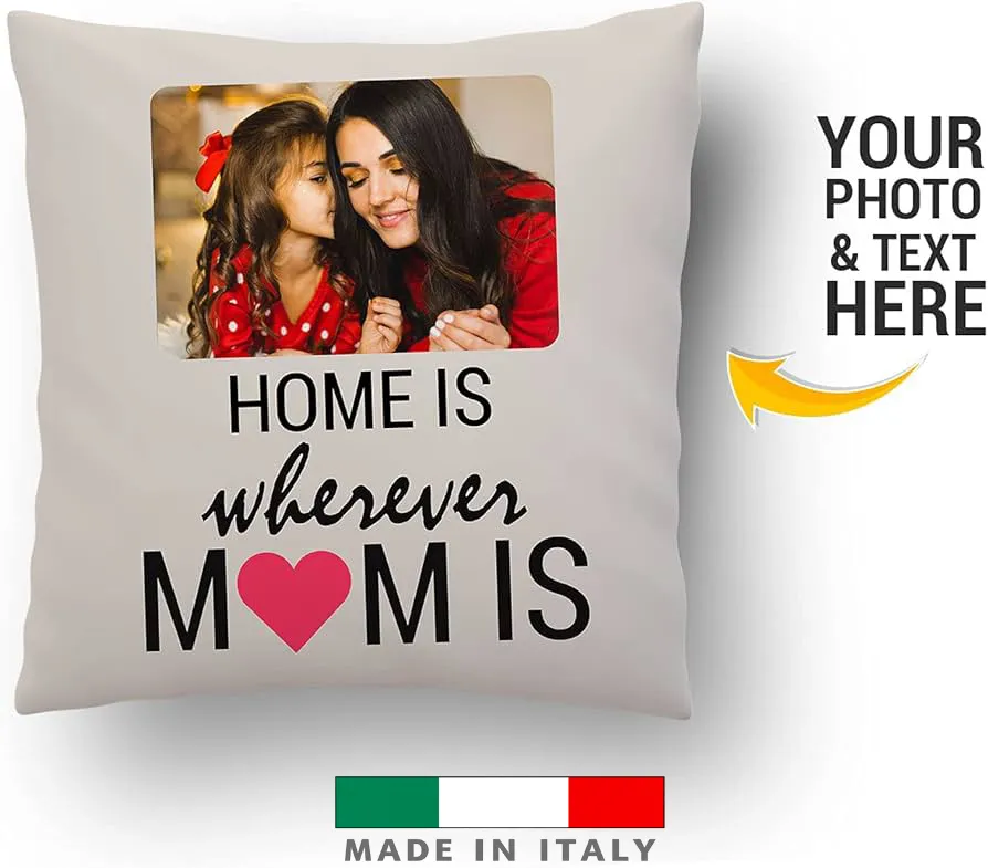 amazon Cuscini personalizzati con foto logo stampa scritta nome frase per mamma personalizzati cuscini festa della mamma novità consegna veloce subito