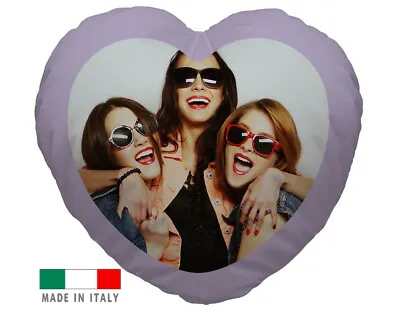 amazon Cuscino cuore personalizzato 24 ore consegna veloce festa della mamma personalizzati con foto logo stampa scritta nome personalizzati cuscini