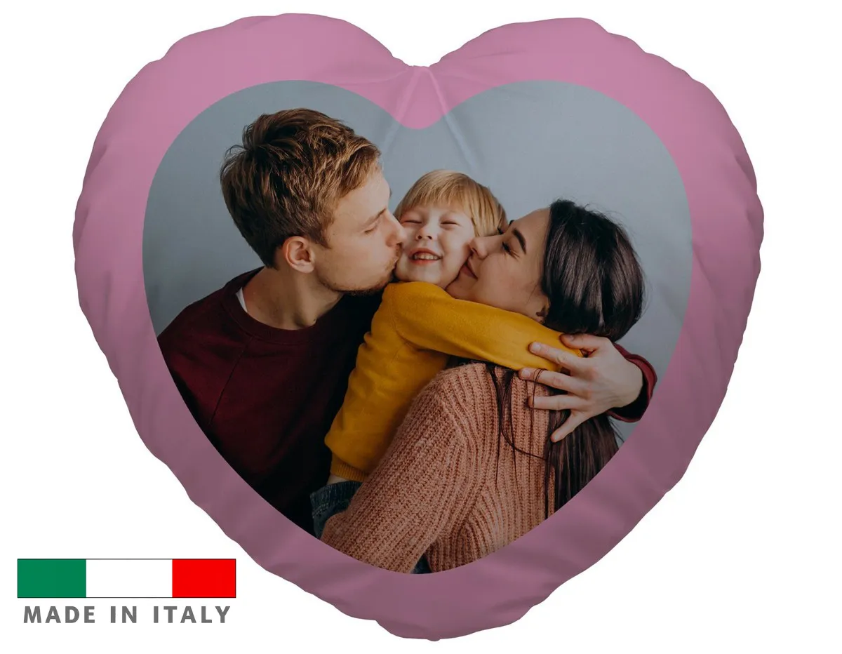 amazon Cuscino cuore personalizzato festa della mamma personalizzati con foto logo stampa scritta nome frase mamma personalizzati cuscini economiche
