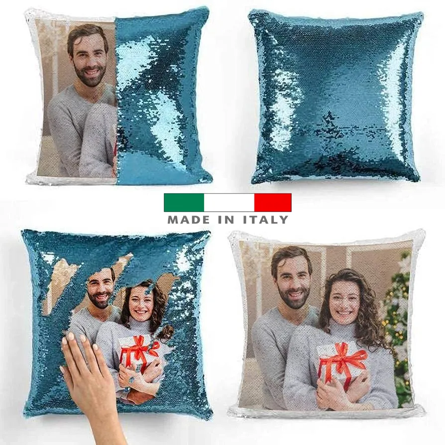 amazon Cuscino magico personalizzato con foto logo stampa scritta nome frase per mamma cuscini festa della mamma consegna veloce subito