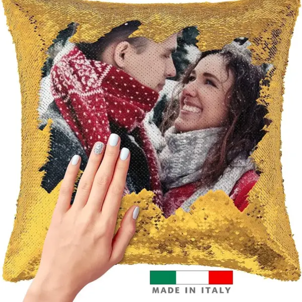 amazon Cuscino magico personalizzato con nome e foto logo stampa scritta frase per lui lei uomo donna coppia mamma papa consegna veloce subito
