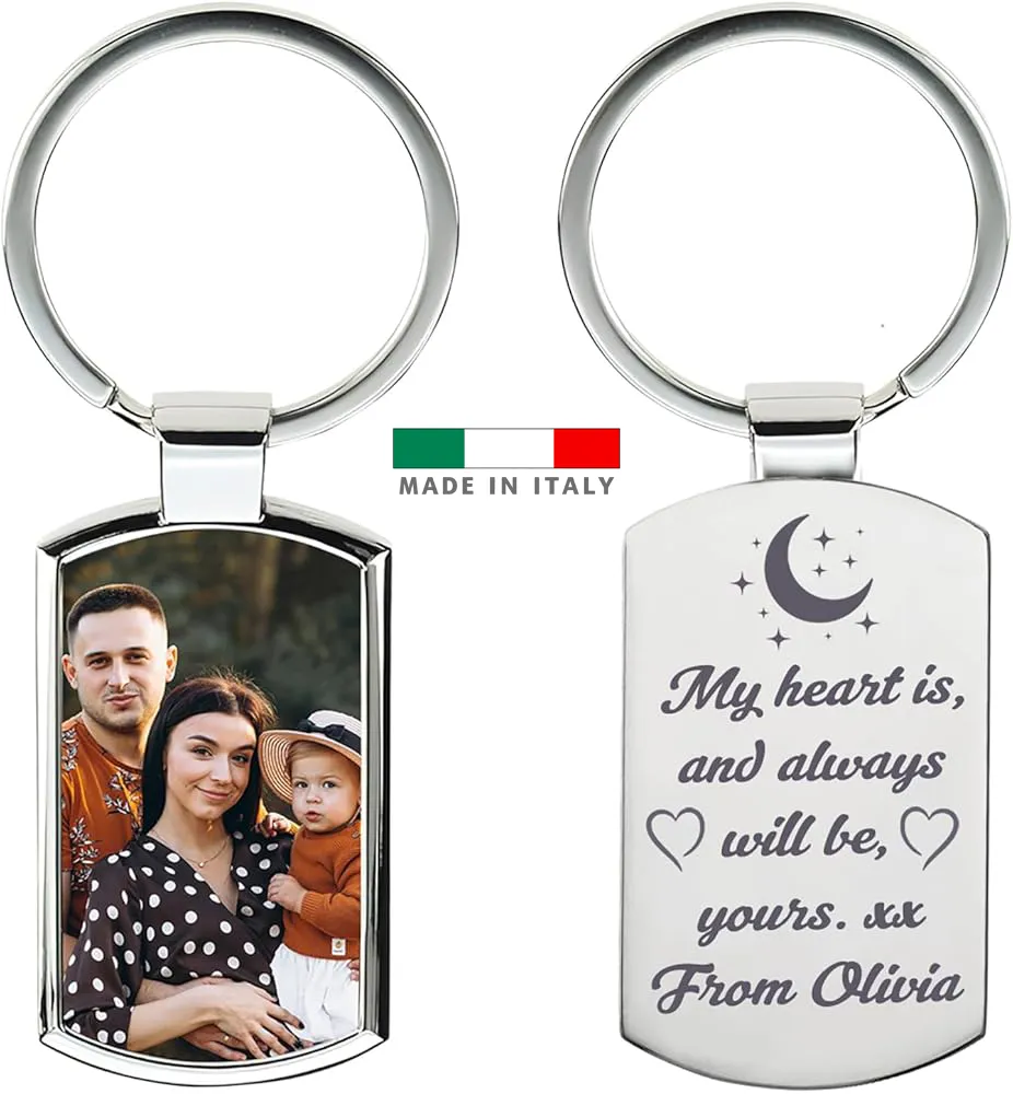 amazon Portachiavi festa della mamma personalizzati con foto logo stampa scritta nome frase per mamma festa mamma consegna veloce