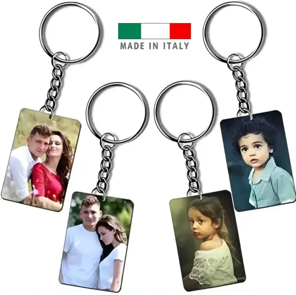 amazon Portachiavi personalizzati con foto logo stampa scritta nome frase per lui lei uomo donna coppia mamma pappa personalizzato consegna veloce