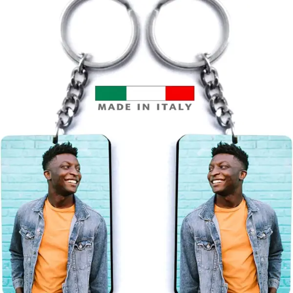 amazon Portachiavi personalizzati con foto logo stampa scritta nome frase per lui lei uomo donna coppia mamma pappa personalizzato originali